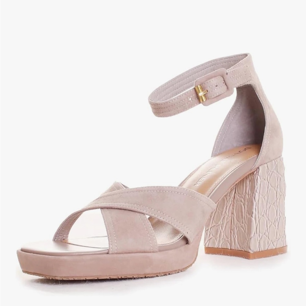Donald Pliner Trista Ankle Strap Pump, Women’s 7, Taupe